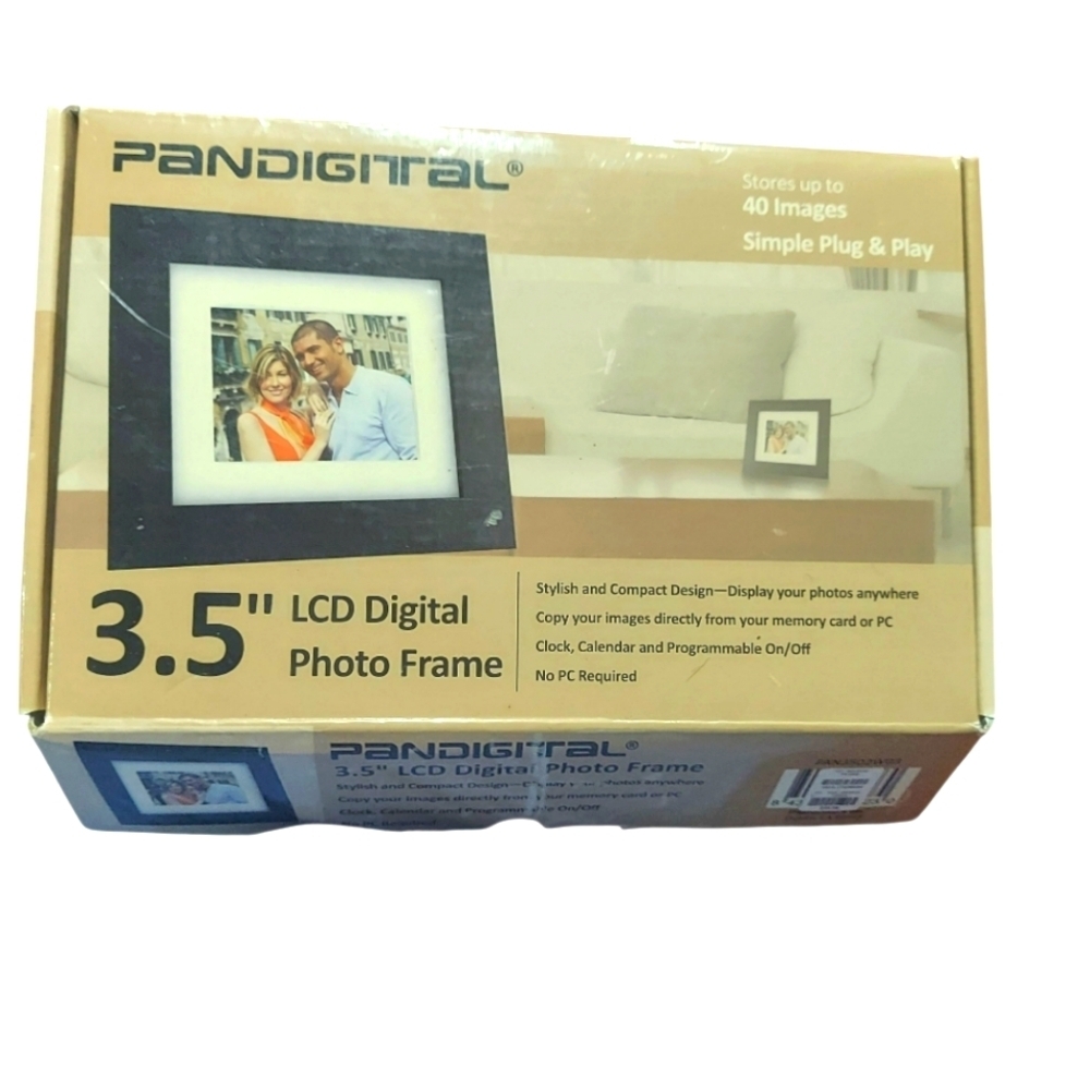 Pandigital Black Digital Photo Frame